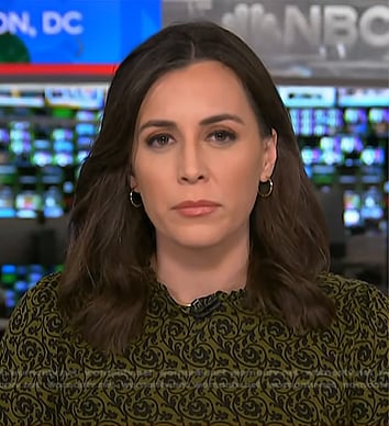 Hallie Jackson's green floral dress on Today