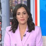 Hallie Jackson’s pink double breasted blazer on Today