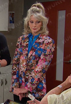 Hattie’s floral blazer on Days of our Lives