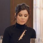 Heather’s black turtleneck dress on The Real Housewives of Orange County