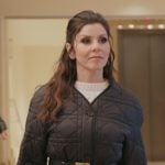 Heather’s black quilted jacket on The Real Housewives of Orange County