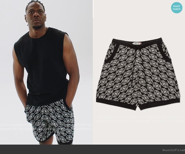 Cam’s black printed shorts on All American HC