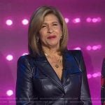 Hoda’s black leather blazer on Today