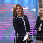 Hoda’s black tie dye maxi dress on Today