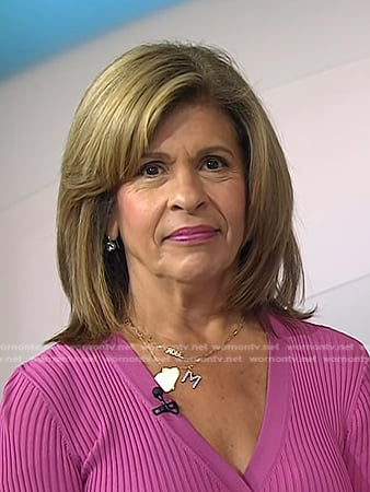 Hoda's diamond drop earrings on Today