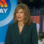 Hoda’s green blazer and cropped pants on Today