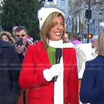 Hoda’s red coat on Today