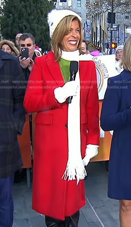 Hoda’s red coat on Today