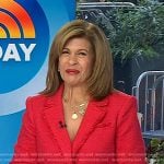 Hoda’s red tweed blazer on Today