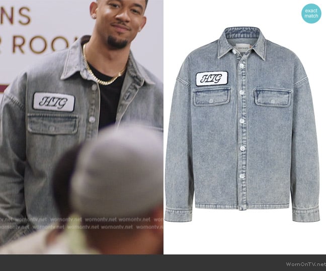 Honor the Gift Work denim shirt worn by Damon (Peyton Alex Smith) on All American Homecoming