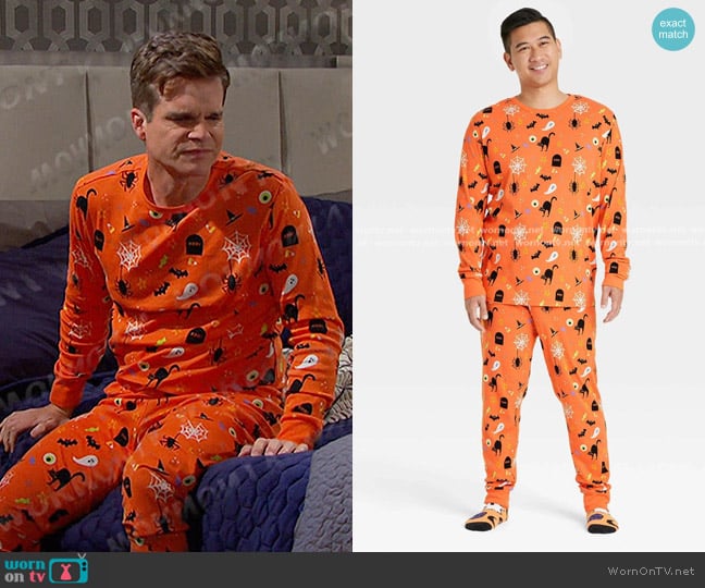 Hyde & EEK! Halloween Family Pajama Set worn by Leo Stark (Greg Rikaart) on Days of our Lives