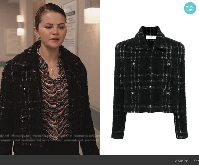 IRO Tweed jacket worn by Mabel Mora (Selena Gomez) on Only Murders in the Building