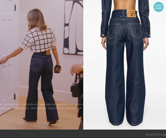 Jean Paul Gaultier The Conical cotton jeans worn by Erin Lichy on The Real Housewives of New York City