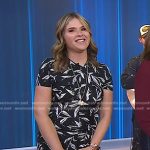 Jenna’s black floral print dress on Today