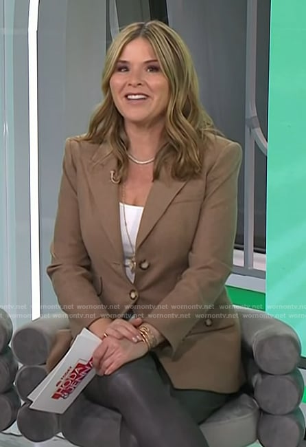 Jenna’s brown double pocket blazer on Today