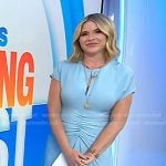 Jenna’s blue ruched midi dress on Today