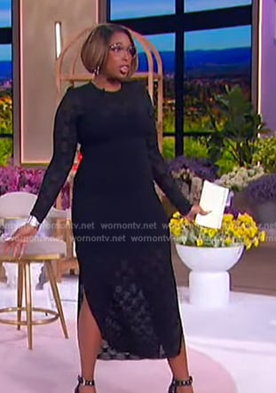 Jennifer's black lace dress on The Jennifer Hudson Show