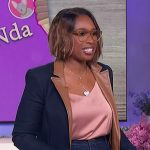 Jennifer’s contrast blazer on The Jennifer Hudson Show