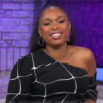 Jennifer Hudson’s black and white one-shoulder dress on CBS Mornings