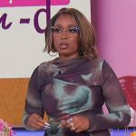 Jennifer’s tie dye gathered mesh dress on The Jennifer Hudson Show