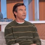 Jerry’s green striped sweater on The Talk