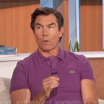 Jerry’s purple polo shirt on The Talk