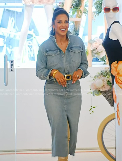 Jessel's denim shirtdress on The Real Housewives of New York City