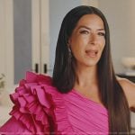 Jessel’s pink ruffle confessional dress on The Real Housewives of New York City