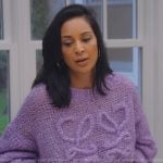 Jessel’s lilac knit sweater on The Real Housewives of New York City