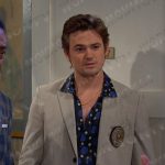 Johnny’s blue polka dot shirt on Days of our Lives