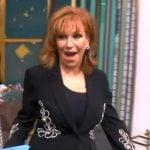 Joy’s black embroidered blazer on The View