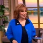 Joy’s blue two-tone jacket on The View