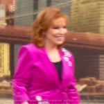 Joy’s pink velvet embellished blazer on The View