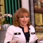 Joy’s contrast trim cardigan on The View