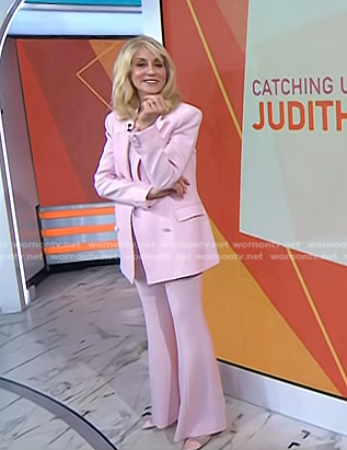 Judith Light's pink blazer and flare pants on Today