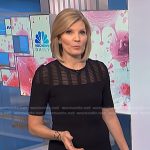 Kate’s black mesh panel dress on NBC News Daily