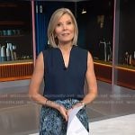Kate’s blue floral lace inset skirt on NBC News Daily