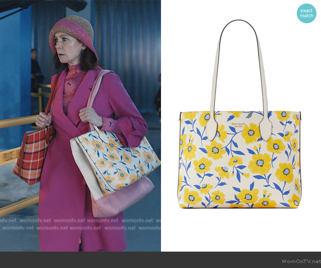 Kate Spade Bleecker Sunshine Floral Large Tote worn by Elsbeth Tascioni (Carrie Preston) on Elsbeth