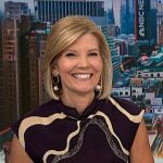 Kate’s black and beige printed top on NBC News Daily