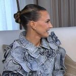 Keltie’s floral applique denim jacket on E! News