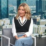 Kit’s layered sweater vest on Access Hollywood