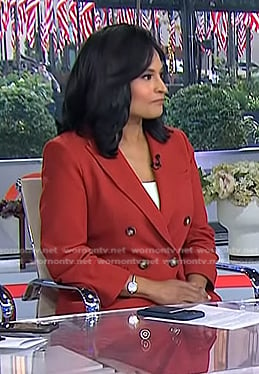 Kristen's red blazer on Today