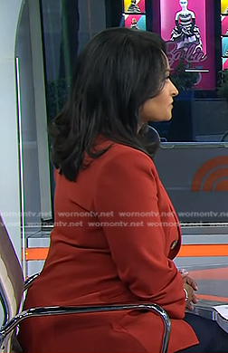 Kristen's red blazer on Today