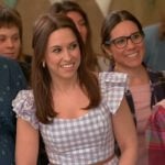 Lacey Chabert’s gingham check dress on Celebrations with Lacey Chabert