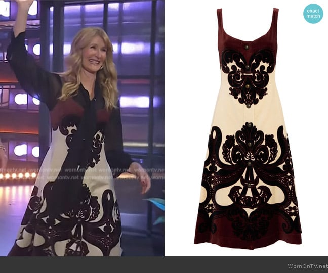 LA Double J Ella Dress worn by Laura Dern on The Kelly Clarkson Show