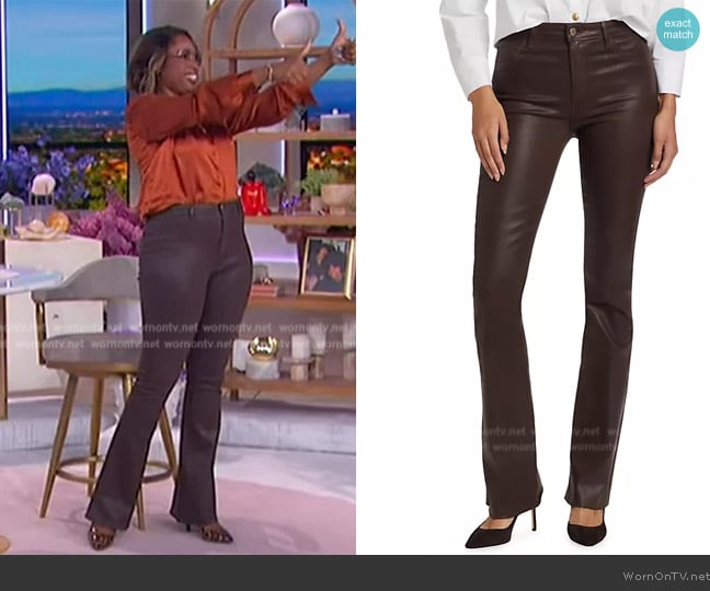 Jennifer’s brown jeans on The Jennifer Hudson Show