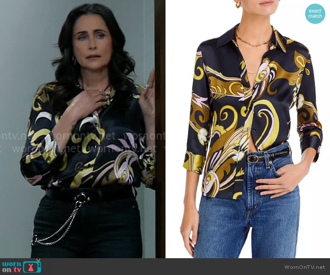 L'Agence Dani Shirt worn by Lois Cerullo (Rena Sofer) on General Hospital