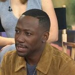 Lamorne Morris’s tan suede jacket on Today