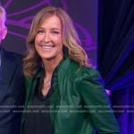 Lara’s green leather jacket on Good Morning America