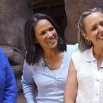 Laura's light blue puff sleeve top on Today